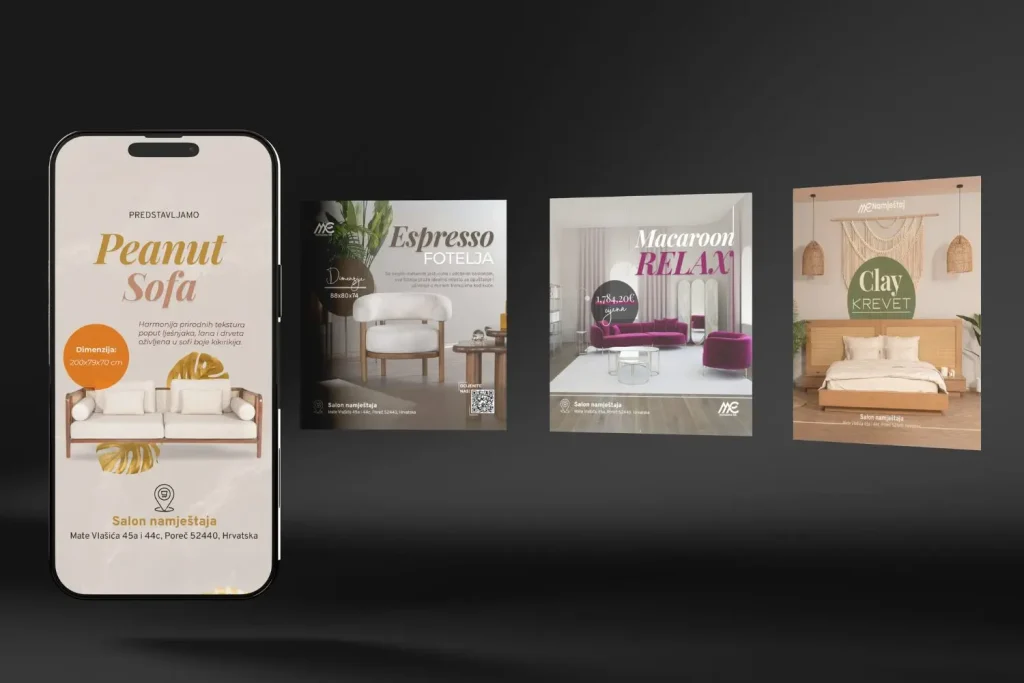 MEDINGTECH – Visual SMM i branding kampanje za luksuzni enterijer